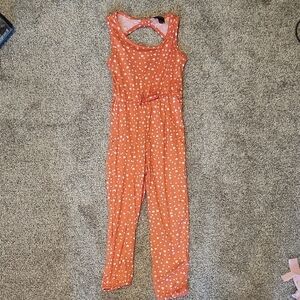 Orange Polka Dot Jumpsuit